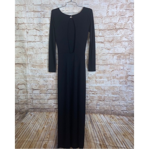 Aqua Luxe Black Maxi Dress Size Small - Picture 4 of 8